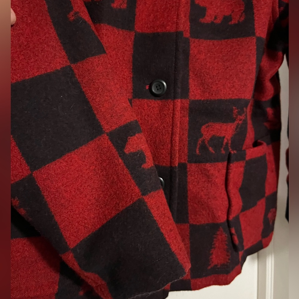 Pendleton Wool Wilderness Jacket Red & Black Chec… - image 7